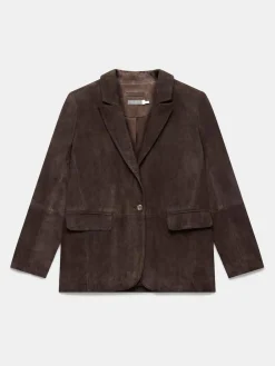 Discount Mint Velvet Brown Suede Blazer