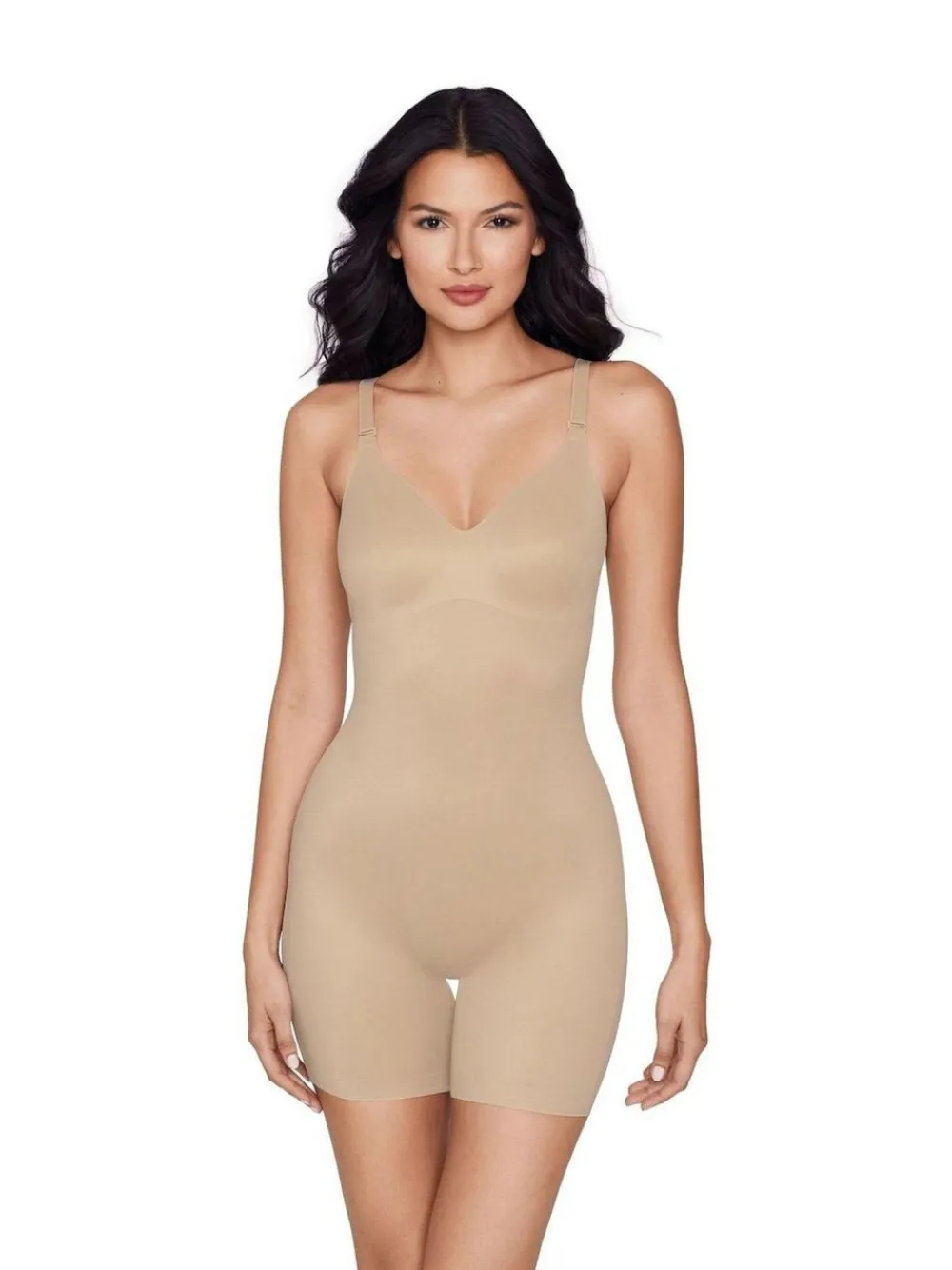 Outlet Miraclesuit Show Stopper Low Back All-In-One Bike Shorts Nude