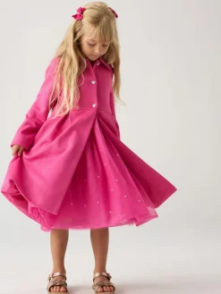 Miss Pink Jacquard Bows Jacket and Sequin Dress Set^ Dresses|Occasionwear