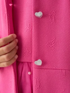 Miss Pink Jacquard Bows Jacket and Sequin Dress Set^ Dresses|Occasionwear