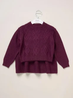 Discount Miss Knit Jumper and Skirt Set Red