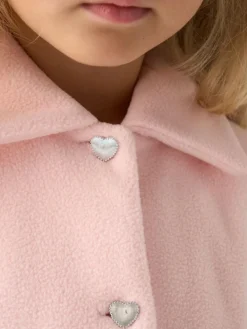 Hot Miss Pink Jacket and Tulle Appliqué Butterfly Dress Set