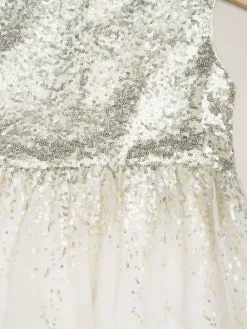 Miss Waterfall Sequin Dress and Faux Fur Bolero Set^ Dresses