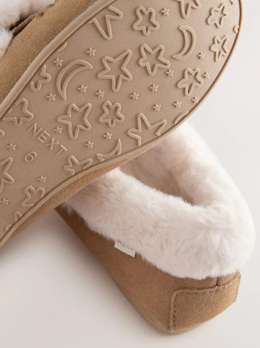 Clearance Next Mocha Brown Moccasin Suede Slippers