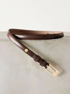 Next N. Premium Skinny Made In Italy Leather Belt^Women Belts