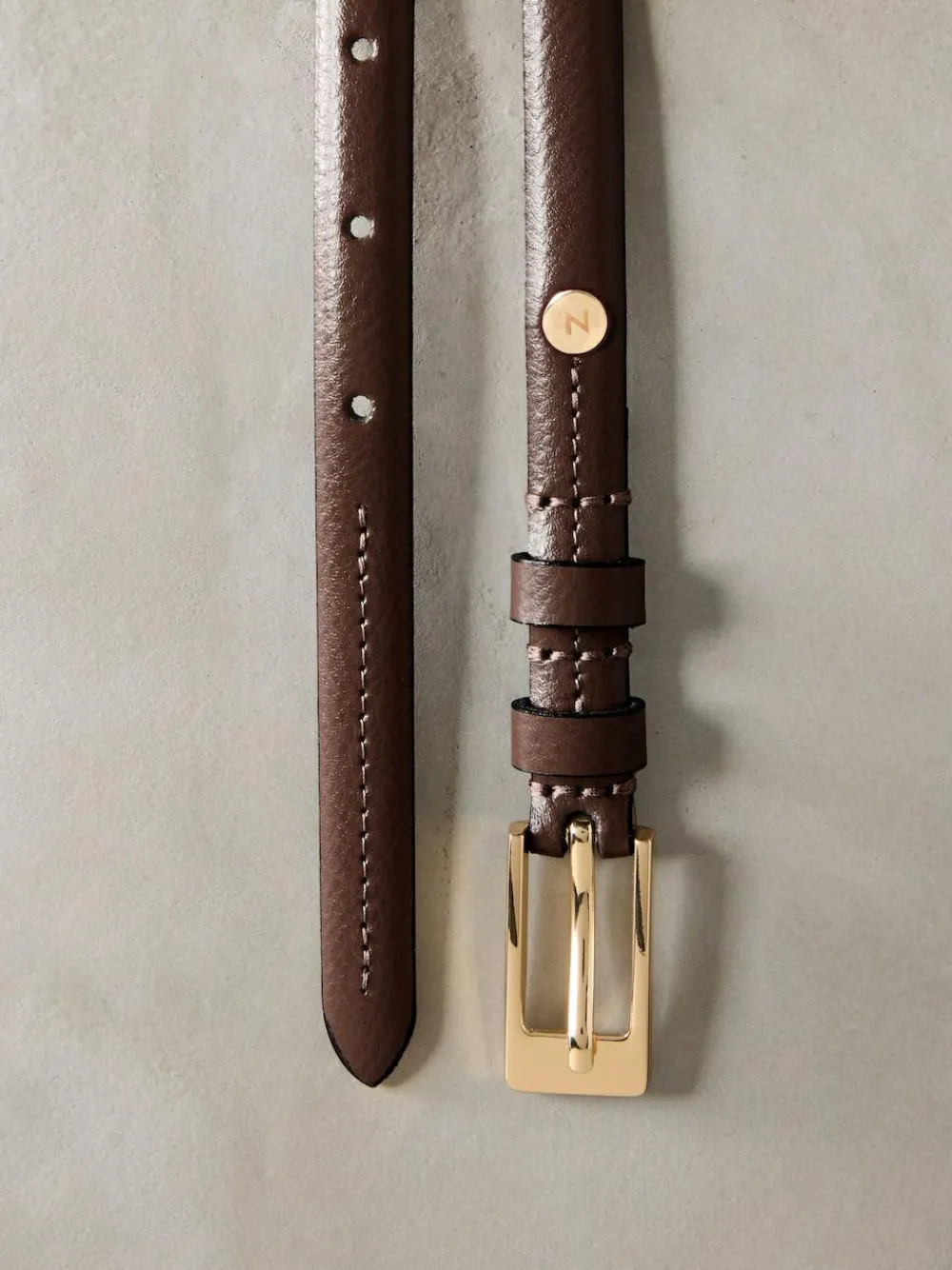 Next N. Premium Skinny Made In Italy Leather Belt^Women Belts