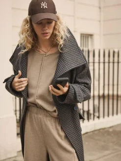 Next Mocha Brown Soft Brushed Finish Slouch Neck Longsleeve Sweatshirt^Women Hoodies & Sweatshirts