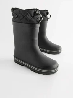 Next Warm Lined Cuff Wellies^BOY School Shoes|Boys Shoes