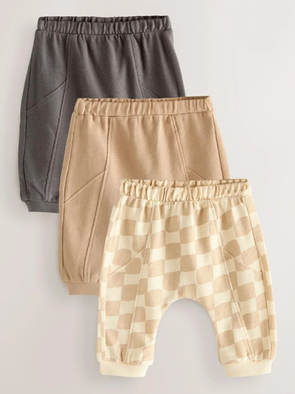 Clearance Next Joggers Baby 3 Pack (0mths-2yrs) Mono Checkerboard