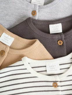 Next Baby Long Sleeve T-Shirts 4 Pack (0mths-2yrs)^BOY Newborn Clothing|Tops