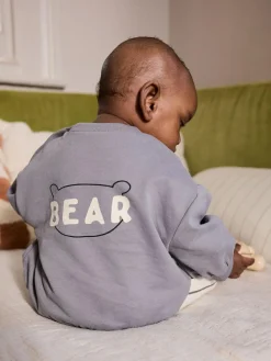 Best Next Monochrome Baby Sweatshirt and Joggers Set (0mths-2yrs)