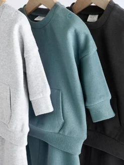 Hot Next Monochrome Baby Sweatshirt and Joggers Set 6 Piece (0mths-3yrs)