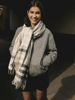 Best Next Midweight Scarf Monochrome Check