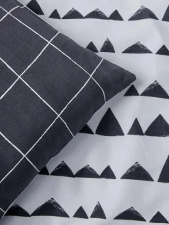 Next Monochrome Cotton Printed Bedding Duvet Cover and Pillowcase Set^ Childrens Bedding|Bedsets & Duvet Covers