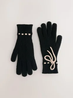 Next 3D Bows Knitted Gloves 1 Pack^Women Hats, Gloves & Scarves|Hats, Gloves & Scarves