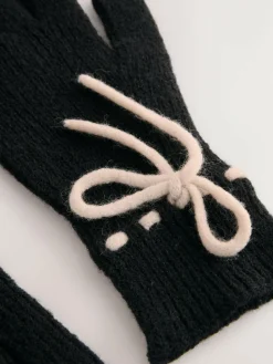 Next 3D Bows Knitted Gloves 1 Pack^Women Hats, Gloves & Scarves|Hats, Gloves & Scarves