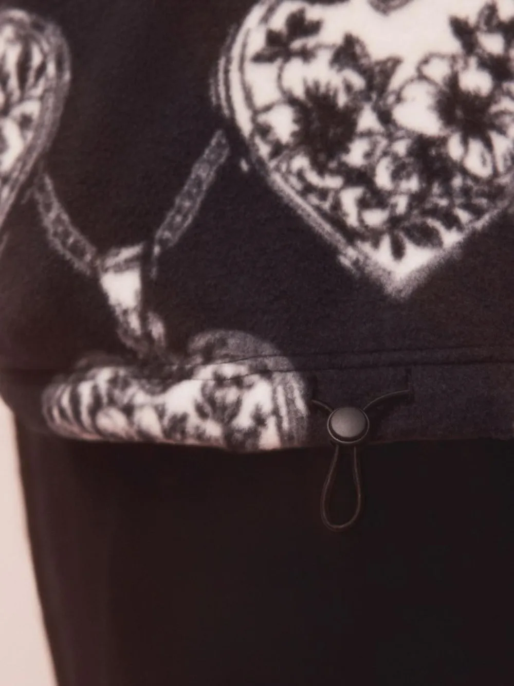 Next Monochrome Heart and Locket Half Zip Polar Fleece^Women Hoodies & Sweatshirts|Coats & Jackets