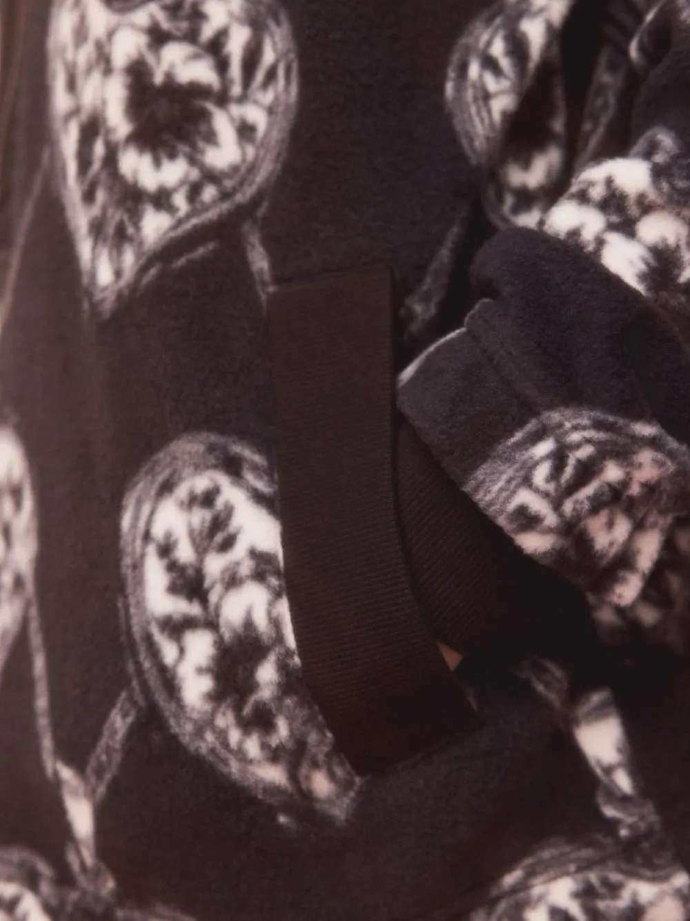 Next Monochrome Heart and Locket Half Zip Polar Fleece^Women Hoodies & Sweatshirts|Coats & Jackets