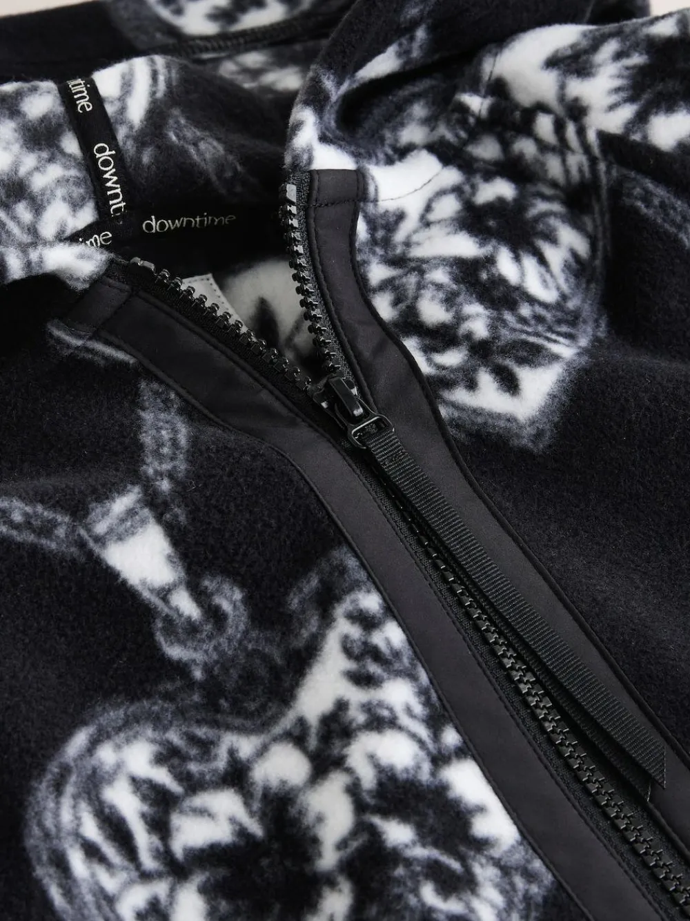 Next Monochrome Heart and Locket Half Zip Polar Fleece^Women Hoodies & Sweatshirts|Coats & Jackets