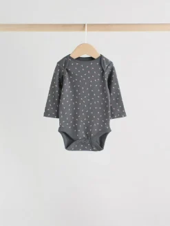 Sale Next Monochrome Long Sleeve Baby Bodysuits 5 Pack