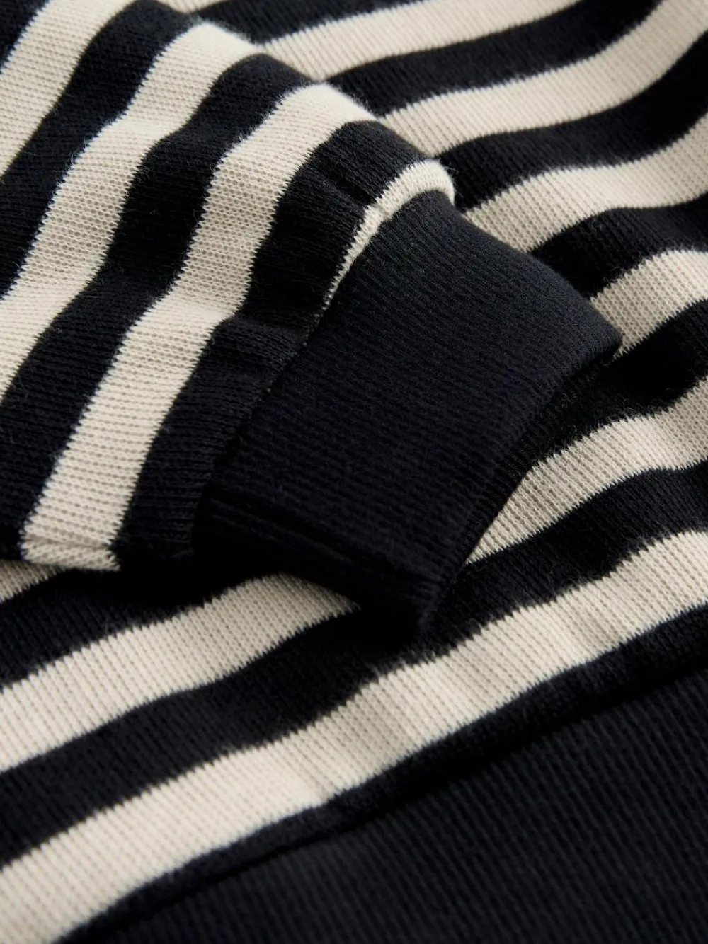 Clearance Next Monochrome Oversized Cosy Rib Sweatshirt (9mths-16yrs)