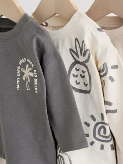 New Next Baby Top & Leggings 6 Piece Set (0mths-3yrs) Monochrome Palm