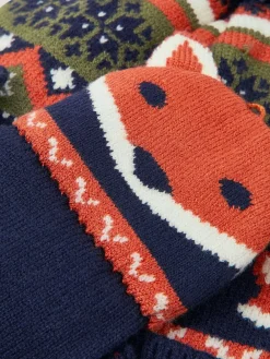 Best Monsoon Black Fox Bobble Hat & Gloves Set