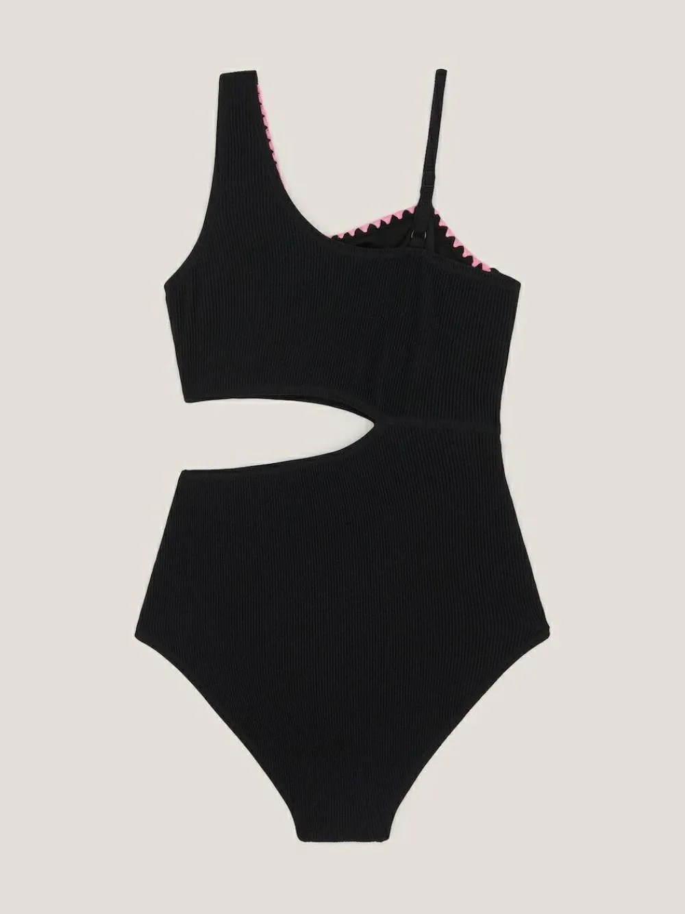 Online Monsoon Black Stitch Cut Out Swimsuit