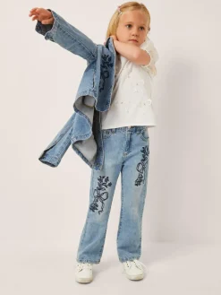 Monsoon Blue Bow Embroidered Jeans^ Jeans