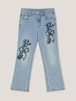 Monsoon Blue Bow Embroidered Jeans^ Jeans