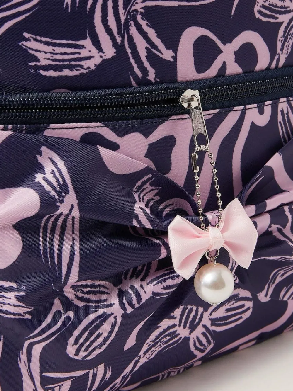 Monsoon Blue Bow Print School Backpack^ Bags