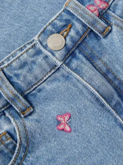 Monsoon Blue Butterfly Embroidered Straight Leg Jeans^ Jeans & Joggers|Jeans