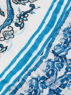 Clearance Monsoon Blue Calista Floral Print Frilly Playsuit