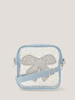Monsoon Blue Clear Bow Confetti Cross-Body Bag^ Bags
