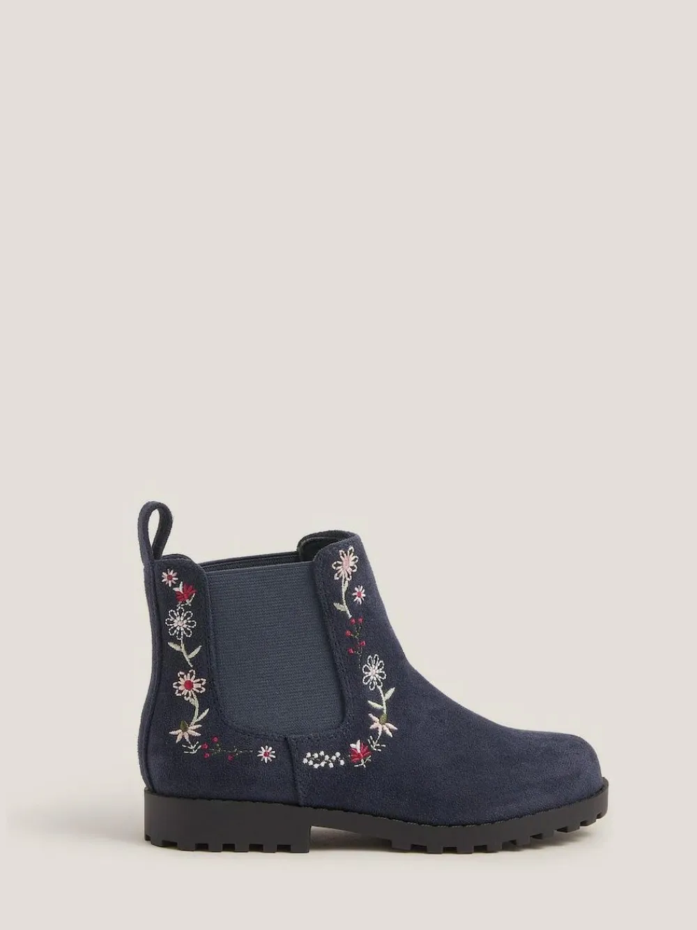 Monsoon Blue Floral Embroidered Chelsea Boots^ Baby Boots|Boots