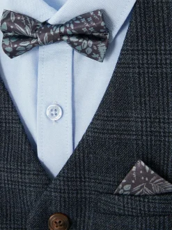 Monsoon Blue Four-Piece Oliver Check Suit^BOY Occasionwear|Suits & Vest