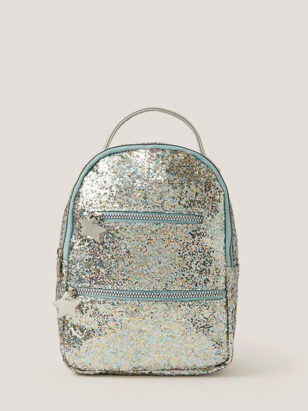 Monsoon Blue Glitter Charm Backpack^ Bags