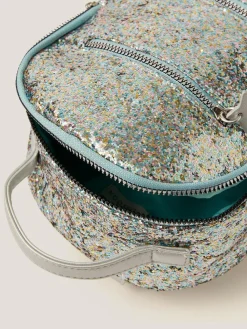 Monsoon Blue Glitter Charm Backpack^ Bags