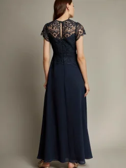 New Monsoon Monica Lace Maxi Dress Blue