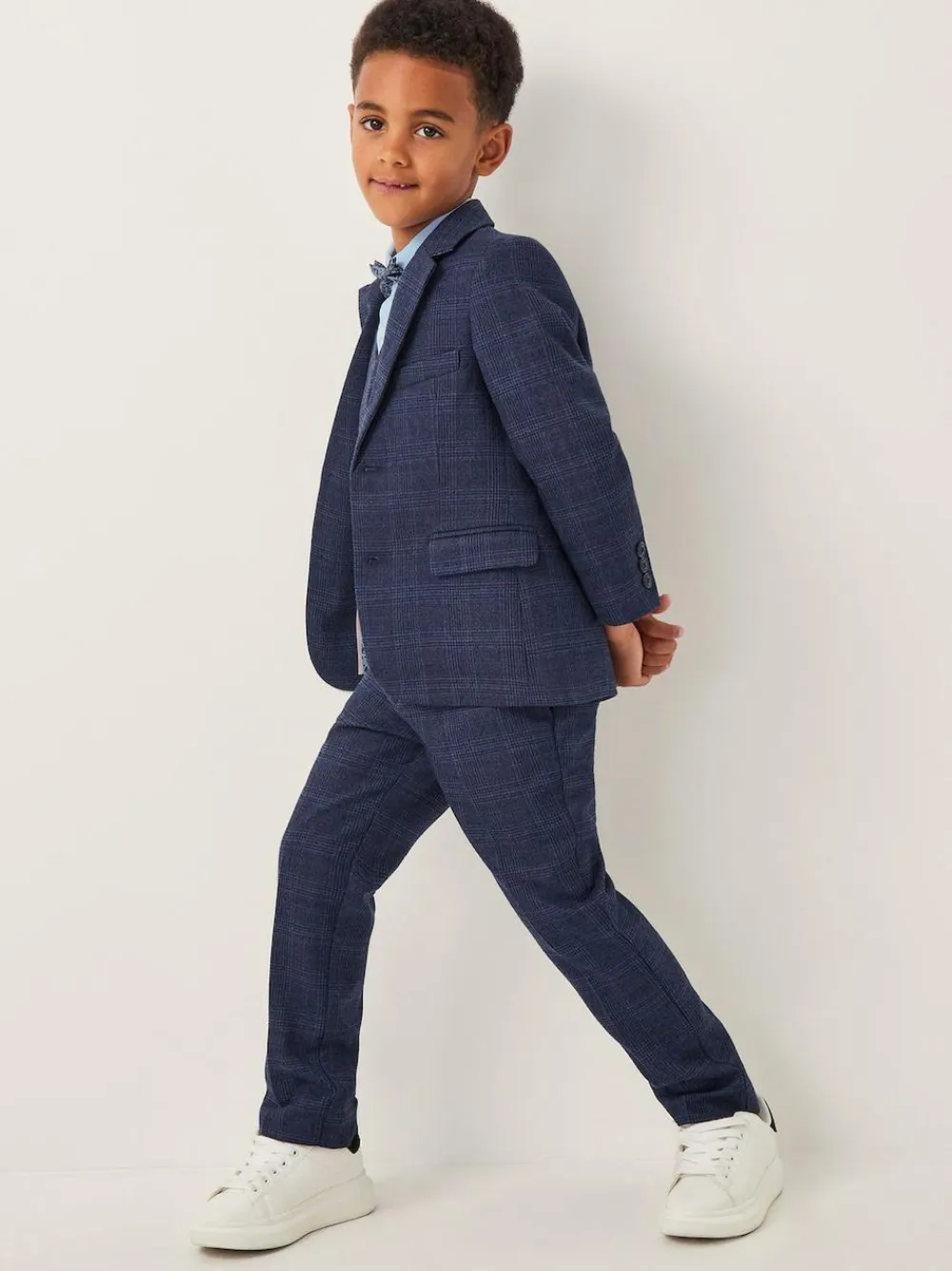 Online Monsoon Blue Oliver Check Pocket Detail Blazer