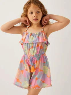 Best Monsoon Blue Shell Print Strappy Playsuit