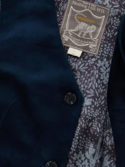 Monsoon Blue Velvet Waistcoat^BOY Suits & Vest