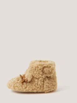 Monsoon Brown Baby Teddy Bear Slipper Boots^ Baby Boots|Boots