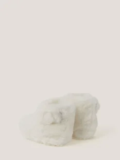 Clearance Monsoon Cream Baby Bunny Slipper Boots