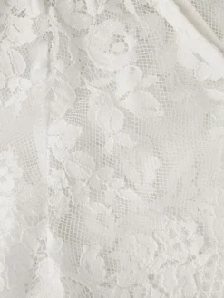 Discount Monsoon Lola Lace Short Sleeve Cover Up Cream