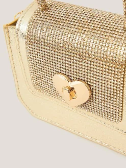 Monsoon Gold Mini Metallic Handbag