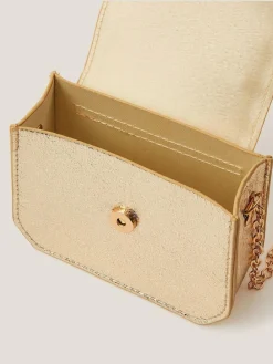 Monsoon Gold Mini Metallic Handbag