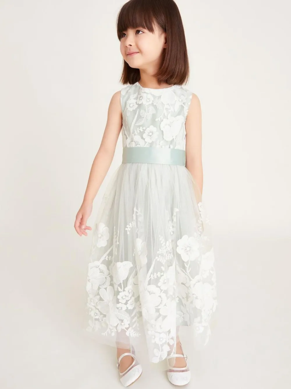 Monsoon Green Alicia Embroidered Lace Maxi Dress^ Dresses|Occasionwear