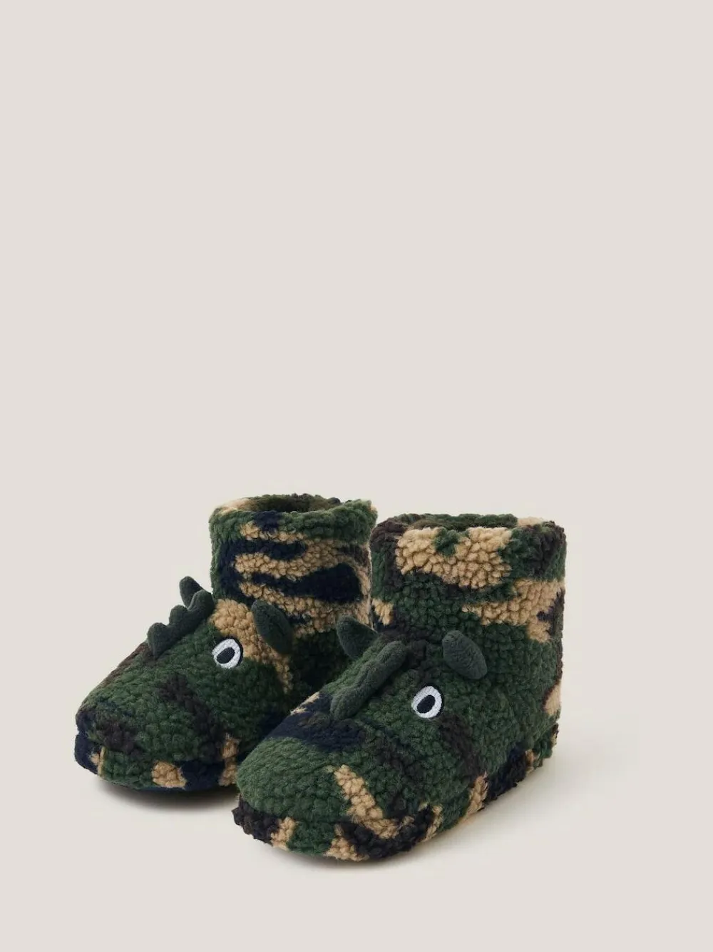 Monsoon Green Dinosaur Camo Slipper Boots^BOY Boots|Boots
