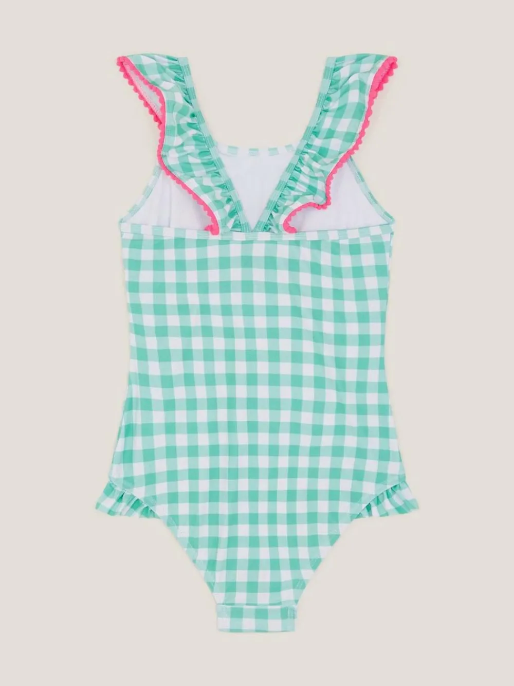 Monsoon Green Sequin Cherry Gingham Swimsuit^ Swimwear|Swimwear